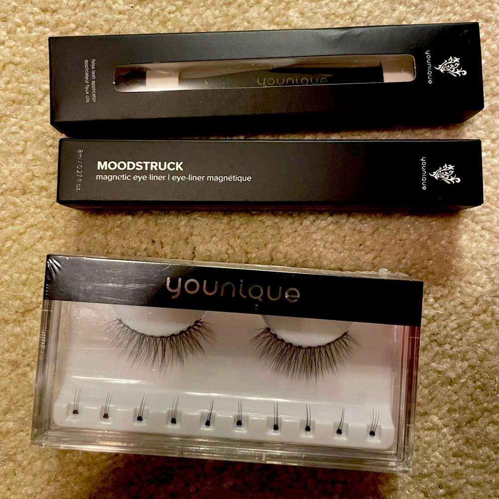 New Younique Magnetic eyelashes, magnetic eyeliner, and application tool